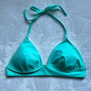 VICTORIA’S SECRET Aqua Bikini Top Size L